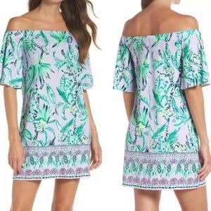 NWT Lilly🌴Pulitzer Fawcett off the shoulder dress, size medium